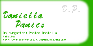daniella panics business card